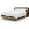 Wilsondo Čalúnená boxspring manželská posteľ s matracom Fandy 180x200 - svetlohnedá Wilsondo Čalúnená boxspring manželská posteľ s matracom Fandy 180x200 - svetlohnedá