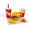Bigjigs Toys Súprava Burger a hranolky - poškodený obal Bigjigs Toys Súprava Burger a hranolky - poškodený obal