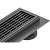 Mexen Flat 360° M33 rotačný lineárny odtok 80 cm, gun gray kartáčovaný - 1E33080-40 Mexen Flat 360° M33 rotačný lineárny odtok 80 cm, gun gray kartáčovaný - 1E33080-40