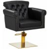 Kadernícke kreslo Gabbiano Berlin, čierno-zlaté Kadernícke kreslo Gabbiano Berlin, čierno-zlaté