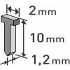 EXTOL PREMIUM 8852403 hřebíky, balení 1000ks, 10mm, 2,0x0,52x1,2mm