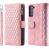 Puzdro na Samsung Galaxy S21 FE Luxury Double Layer ružové Puzdro na Samsung Galaxy S21 FE Luxury Double Layer ružové