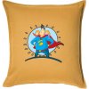 Ocko superman - dievča a dievča - Vankúš 50x50 - 50x50 - Vrátane výplne ( Zlatožltá ) Ocko superman - dievča a dievča - Vankúš 50x50 - 50x50 - Vrátane výplne ( Zlatožltá )
