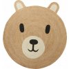 JUTOVÝ KOBEREC PRE DETI V TVARE MEDVEĎA S UŠAMI HNEDÝ Ø 117 CM JUTOVÝ KOBEREC PRE DETI V TVARE MEDVEĎA S UŠAMI HNEDÝ Ø 117 CM