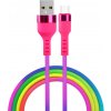 Kábel Setty USB - USB-C 1,2 m 2,1A KNA-C-1.22.113 dúhový Kábel Setty USB - USB-C 1,2 m 2,1A KNA-C-1.22.113 dúhový