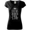 Queens are born in 1976 - Dámske tričko Pure - XS ( Čierna ) Queens are born in 1976 - Dámske tričko Pure - XS ( Čierna )