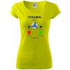 Volejbal volá - Dámske tričko Pure - S ( Limetková ) Volejbal volá - Dámske tričko Pure - S ( Limetková )