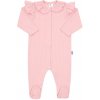 Dojčenský bavlnený overal New Baby Stripes ružový 86 (12-18m) Dojčenský bavlnený overal New Baby Stripes ružový 86 (12-18m)