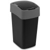 Curver® Kôš PACIFIC FLIP BIN 25L, 26x47x34 cm, čierno/šedý, na odpad Curver® Kôš PACIFIC FLIP BIN 25L, 26x47x34 cm, čierno/šedý, na odpad