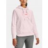 Under Armour Dámska mikina Rival Fleece Metallic Hoodie Ružová MD Under Armour Dámska mikina Rival Fleece Metallic Hoodie Ružová MD