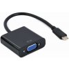 Gembird adaptér USB-C (M) na VGA (F), 0.15m kábel, čierny A-CM-VGAF-01 Gembird adaptér USB-C (M) na VGA (F), 0.15m kábel, čierny A-CM-VGAF-01