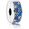 Pandora Trblietavý modrý klip 791817NSBMX Pandora Trblietavý modrý klip 791817NSBMX