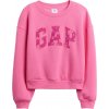 Dievčenská mikina GAP, V-LOGO WEDGE CREW Ružová XL Dievčenská mikina GAP, V-LOGO WEDGE CREW Ružová XL