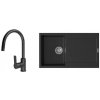 K-StrongSinks S3 Set drez Zala 860x500mm granit čierna + Batéria Loira čierna K-StrongSinks S3 Set drez Zala 860x500mm granit čierna + Batéria Loira čierna
