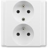ABB, s.r.o. Classic - 5512-2249 B1 - Zásuvka dvojnásobná, polozapustená - biela ABB, s.r.o. Classic - 5512-2249 B1 - Zásuvka dvojnásobná, polozapustená - biela
