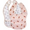 Set 2 ks podbradníkov Lassig Lightweight Bib Little Forest rabbit uni Set 2 ks podbradníkov Lassig Lightweight Bib Little Forest rabbit uni