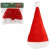 Teddies Čiapka vianočná detská látka priemer 25 cm karneval Teddies Čiapka vianočná detská látka priemer 25 cm karneval