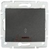 Kanlux 25259 LOGI Schodiskový vypínač s LED Grafit Kanlux 25259 LOGI Schodiskový vypínač s LED Grafit