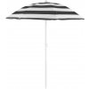 ST Leisure Equipment Slnečník DALIA 180 cm, 32/32 mm, s naklápacím kĺbom, čierno-biely, plážový ST Leisure Equipment Slnečník DALIA 180 cm, 32/32 mm, s naklápacím kĺbom, čierno-biely, plážový