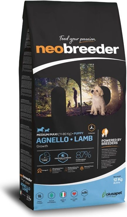 Alleva NEO Breeder dog puppy medium & maxi lamb 12 kg