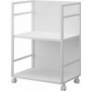 Biely kovový pojazdný regál 42x60 cm Tower – YAMAZAKI Biely kovový pojazdný regál 42x60 cm Tower – YAMAZAKI