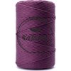 Macrame priadza KaFanta PREMIUM 5mm/100m - plum Macrame priadza KaFanta PREMIUM 5mm/100m - plum