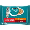 PURINA ONE Sterilcat mini filetky s kuraťom a zelenými fazuľkami s hovädzím a mrkvou v šťave 4 x 85 g PURINA ONE Sterilcat mini filetky s kuraťom a zelenými fazuľkami s hovädzím a mrkvou v šťave 4 x 85 g
