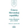 Ústava Slovenskej republiky a Listina základných práv a slobôd platná od 1. septembra 2022