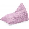 Sablio Sedací vak Ružové špirály: 150x80 cm Sablio Sedací vak Ružové špirály: 150x80 cm
