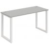 Hobis Pracovný stôl UNI O, 140x75,5x60 cm, sivá/biela Hobis Pracovný stôl UNI O, 140x75,5x60 cm, sivá/biela