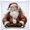 J&W Vianočná obliečka Santa Claus – biely motív s Mikulášom a vianočným stromčekom 40x40 cm J&W Vianočná obliečka Santa Claus – biely motív s Mikulášom a vianočným stromčekom 40x40 cm