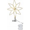 STAR TRADING Svietiaca vianočná hviezda na stromček Topsy Gold