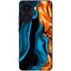 Picasee silikónový čierny obal pre Xiaomi Poco X7 Pro 5G - Gold blue Picasee silikónový čierny obal pre Xiaomi Poco X7 Pro 5G - Gold blue