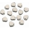 Pro Háčkování Přívěsek srdce 11 x 10 mm ocel Pro Háčkování Přívěsek srdce 11 x 10 mm ocel