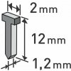 Klince do sponkovacej pištole 1000ks, dĺžka/L 12mm, EXTOL PREMIUM Klince do sponkovacej pištole 1000ks, dĺžka/L 12mm, EXTOL PREMIUM