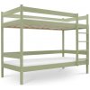 Wilsondo Poschodová posteľ s roštom Paulína 90x200 - olivová Wilsondo Poschodová posteľ s roštom Paulína 90x200 - olivová