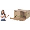 Esselte Archívna krabica s predným otváraním ECO hnedá 340 x 259 x 439 mm Esselte Archívna krabica s predným otváraním ECO hnedá 340 x 259 x 439 mm