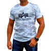 Alpha Industries Basic T-Shirt Camo tričko pánske white camo biele Alpha Industries Basic T-Shirt Camo tričko pánske white camo biele