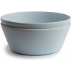 Mushie okrúhla miska Powder Blue 2 ks 430 ml