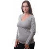 Jožánek Tričko na dojčenie Klaudia, dlhý rukáv, sivý melír L/XL Jožánek Tričko na dojčenie Klaudia, dlhý rukáv, sivý melír L/XL