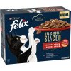 Felix Tasty Shreds hovädzie kura kačka a morka v šťave 12 x 80 g Felix Tasty Shreds hovädzie kura kačka a morka v šťave 12 x 80 g