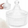 CUKORNIČKA veľká 550 ml sklenená nádoba na cukor elegantná do kuchyne CUKORNIČKA veľká 550 ml sklenená nádoba na cukor elegantná do kuchyne