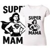 Dámske tričko s potlačou Super Mama Hrdinka - Deň matiek - Darček - Veľkosť 3XL Dámske tričko s potlačou Super Mama Hrdinka - Deň matiek - Darček - Veľkosť 3XL