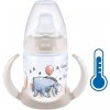 Dojčenská fľaša na učenie NUK Medvedík Pú s kontrolou teploty 150 ml béžová oslík Dojčenská fľaša na učenie NUK Medvedík Pú s kontrolou teploty 150 ml béžová oslík