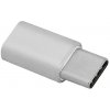 Adaptér microUSB zásuvka - zástrčka Type-C HQ metal silverl. Adaptér microUSB zásuvka - zástrčka Type-C HQ metal silverl.