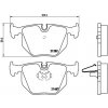 BREMBO Sada brzdových platničiek kotúčovej brzdy P06044 BREMBO Sada brzdových platničiek kotúčovej brzdy P06044