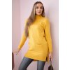 Sweater with mustard stand-up collar horčicová One size Kesi 5907302503206 Sweater with mustard stand-up collar horčicová One size Kesi 5907302503206