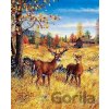 Norimpex Diamantové maľovanie Jelene na poli 30 x 40 cm Norimpex Diamantové maľovanie Jelene na poli 30 x 40 cm