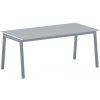Rokovací kancelársky stôl PRIMO BASIC, 180x90 cm, sivostrieborná podnož, sivá Rokovací kancelársky stôl PRIMO BASIC, 180x90 cm, sivostrieborná podnož, sivá