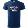 Značkové tričko - Klasické pánske tričko vyššej gramáže - 2XL ( Polnočná modrá ) Značkové tričko - Klasické pánske tričko vyššej gramáže - 2XL ( Polnočná modrá )